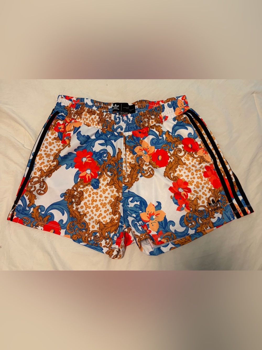 Adidas x HER Studio London Floral Baroque Shorts Size Large - Excellent Conditio